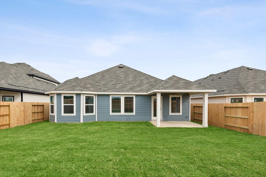 Exterior details and patio area of a home in Moran Ranch, Willis (Image 4).