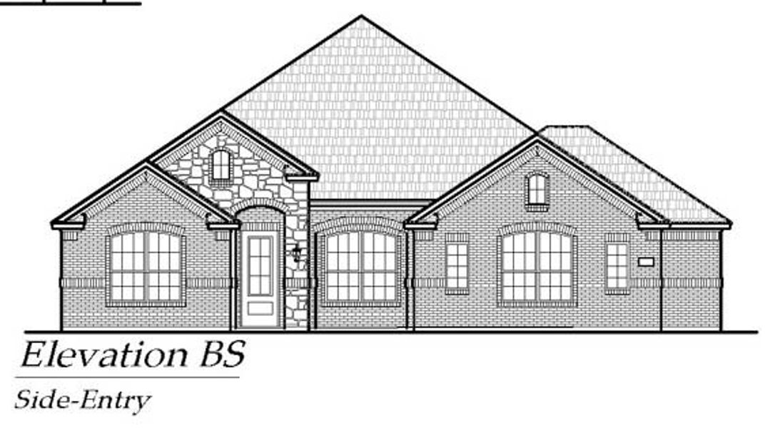 Exterior rendering of this home design in Lakeview Heights, Azle, TX (Image 22). Exterior rendering of this home design in Lakeview Heights, Azle, TX (Image 22).