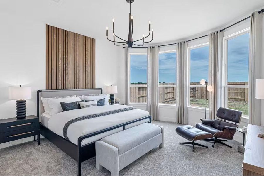 Furnished interior view inside a new home in Valencia, Manvel (Image 9).