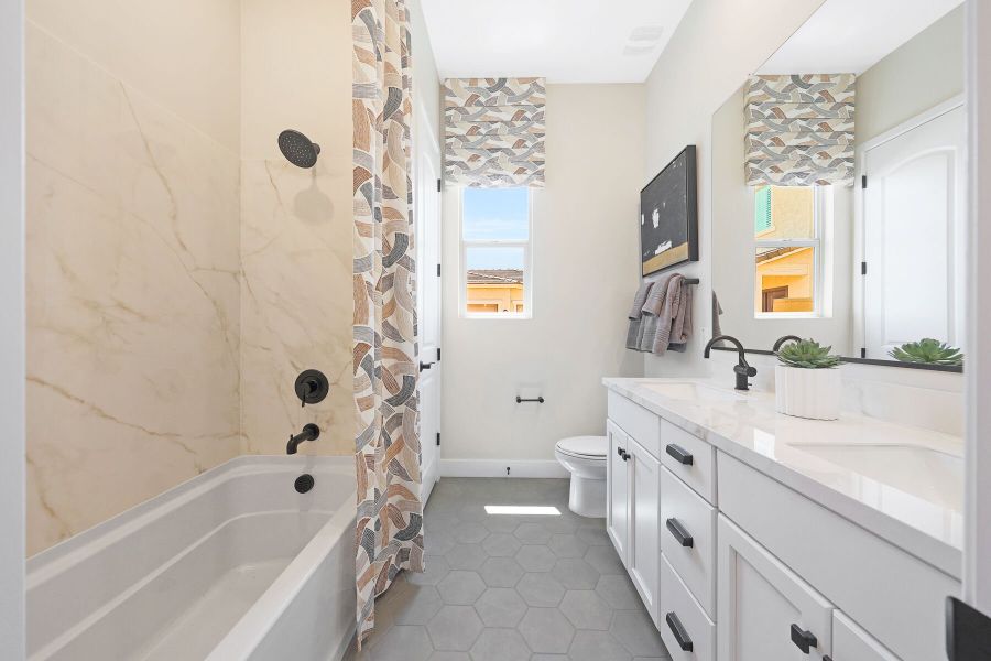 Representative furnished interior of a home built from the Garnet by Mattamy Homes in Landmarke, San Tan Valley (Image 37).
