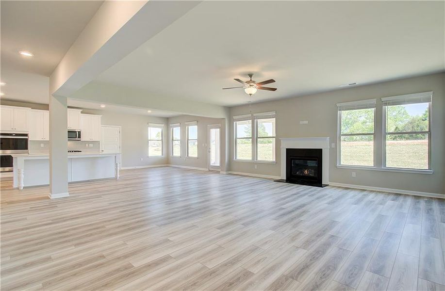 Spacious, unfurnished interior of a new home in Cambria at Traditions, Hampton (Image 9). Spacious, unfurnished interior of a new home in Cambria at Traditions, Hampton (Image 9).
