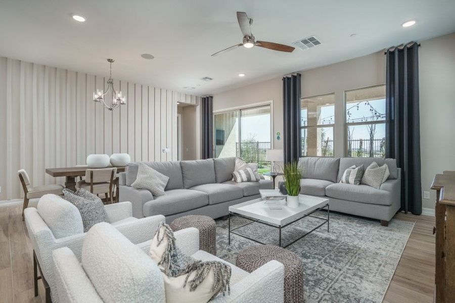 Furnished interior view inside a new home in The Ridge at Sienna Hills, Buckeye (Image 8).