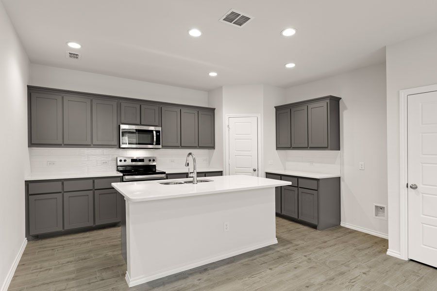 Representative exterior photo of a completed home built from the Mesquite by Impression Homes in Creekside Ranch, Blue Ridge, TX (Image 4). Representative exterior photo of a completed home built from the Mesquite by Impression Homes in Creekside Ranch, Blue Ridge, TX (Image 4).