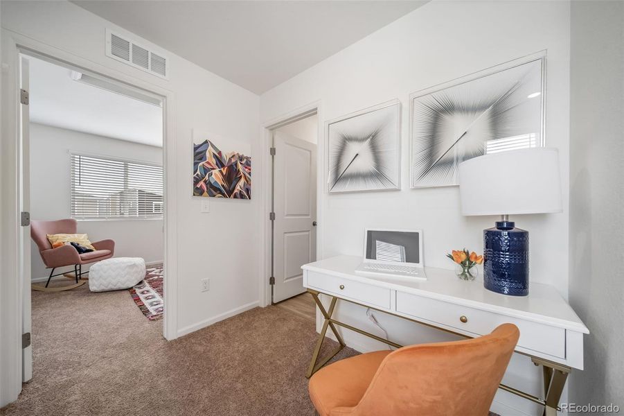 Furnished interior view inside a new home in Reunion, Commerce City (Image 37).