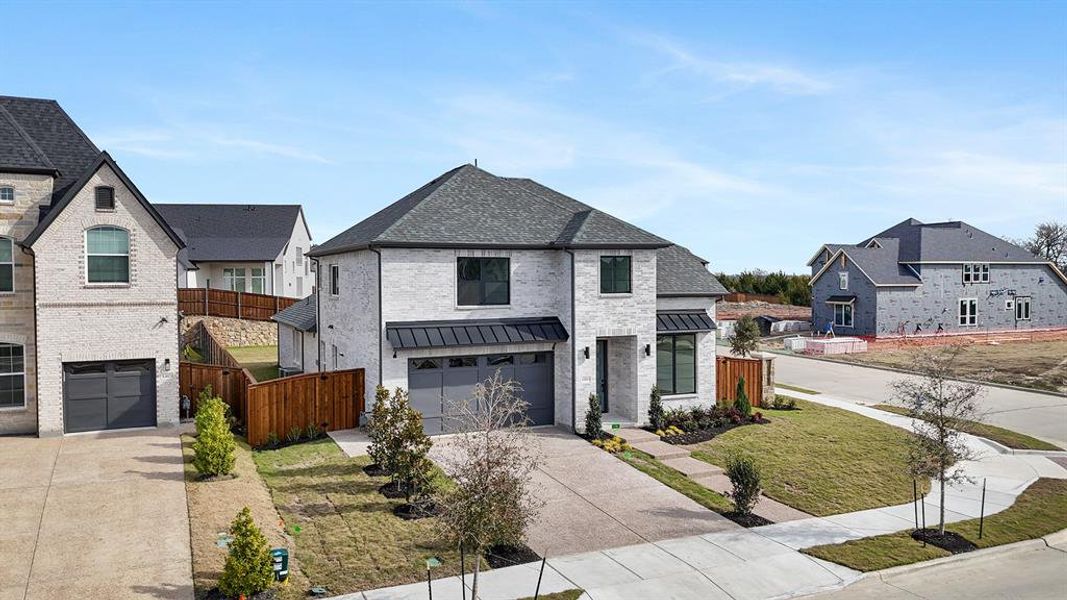 Front exterior of a new home in Inspiration - Paradise Village, Lucas, TX, highlighting curb appeal (Image 25).