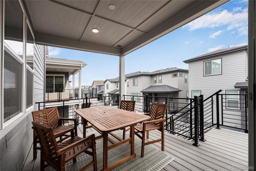 Extra space to enjoy outside on your covered deck.