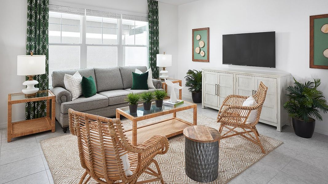 Representative furnished interior of a home built from the Jefferson by Park Square Residential in The Residences at Emerson Park, Apopka (Image 8).