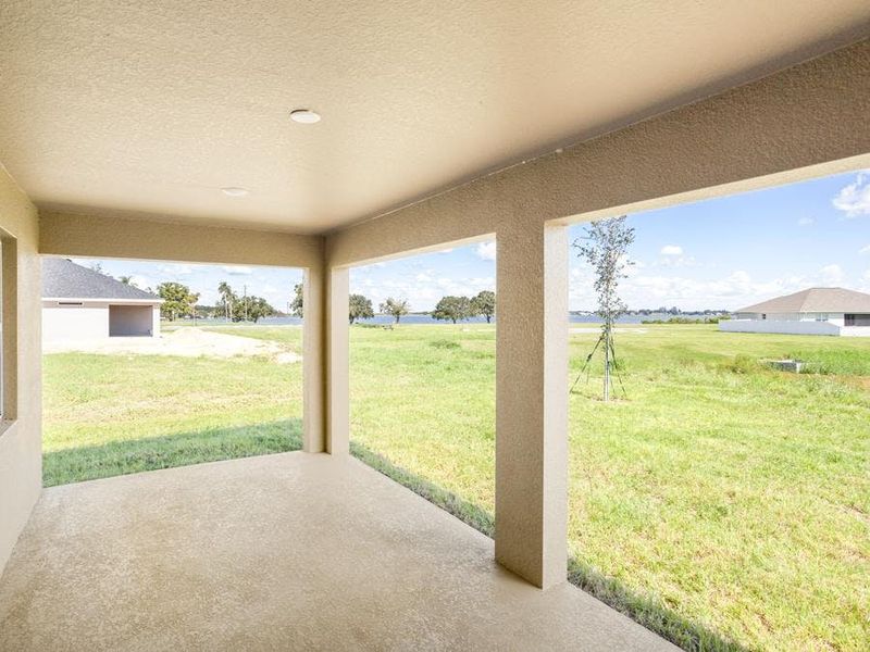 Your living space extends outdoors to a large covered lanai.