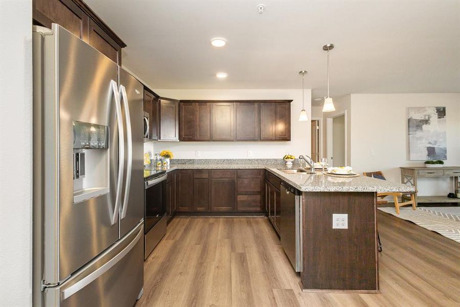 Upgraded granite counters Upgraded granite counters