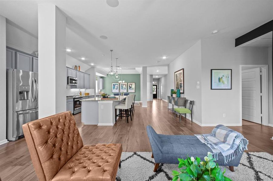 Furnished interior view inside a new home in Tavolo Park Cottages, Fort Worth (Image 25).