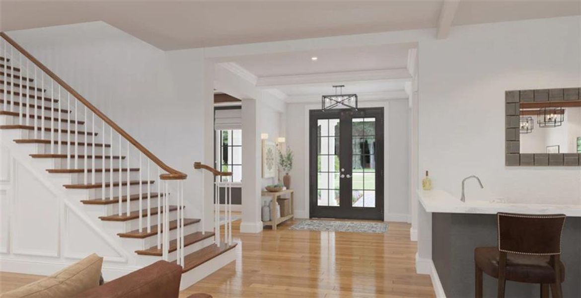 Furnished interior view inside a new home in , Dacula (Image 6).