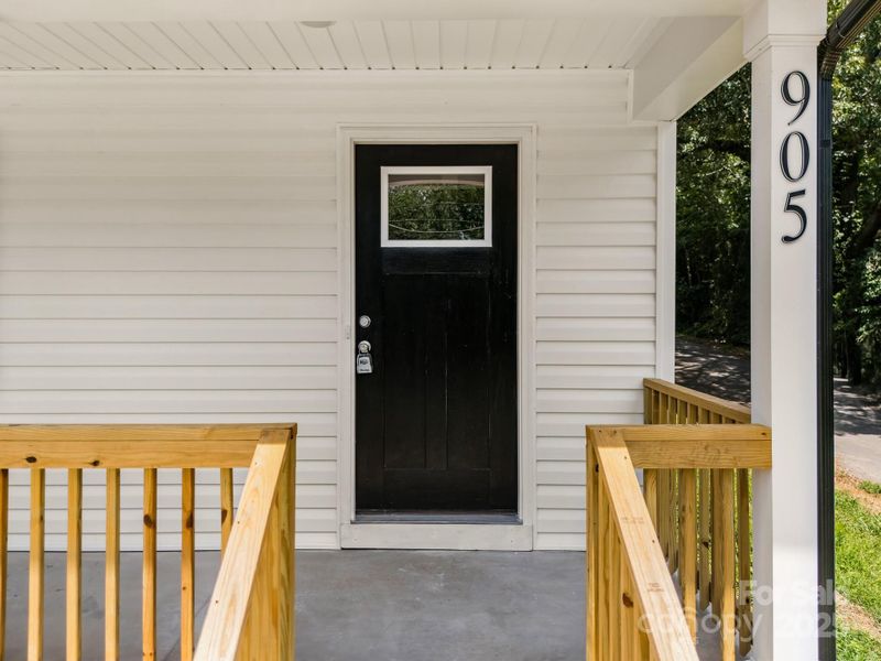 Exterior details and patio area of a home in , Albemarle (Image 3).