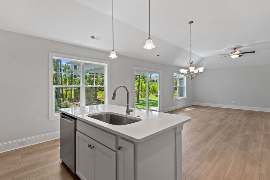 Representative furnished interior of a home built from the Sand Dune by Bill Clark Homes in Osprey Landing, Southport (Image 9).
