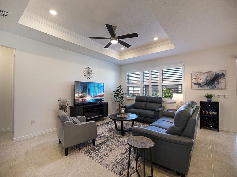 Furnished interior view inside a new home in Del Webb Stone Creek, Ocala (Image 30).