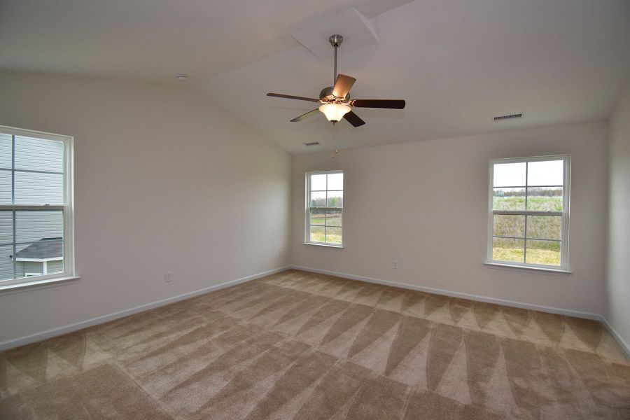 Representative unfurnished interior of a home built from the Irvine by Keystone Homes NC in The Wilcox, Greensboro (Image 22).