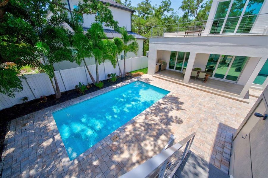 Exterior details and patio area of a home in , Sarasota (Image 41).