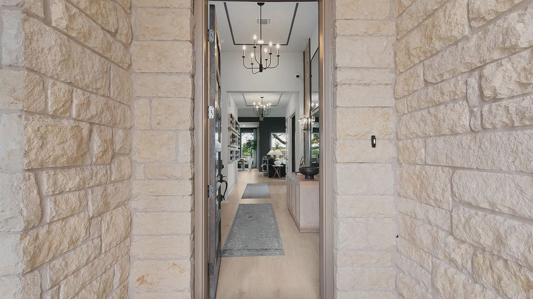 Representative exterior details of a home built from the Malani by Chesmar Homes in Berry Creek Highlands, Georgetown (Image 4).