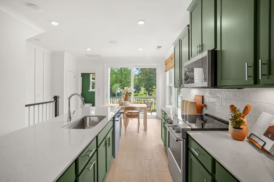 Representative furnished interior of a home built from the Evans by Pulte Homes in West End Heights, Charlotte (Image 21).