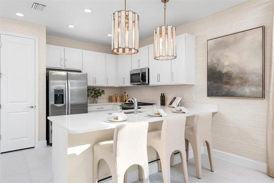 Furnished interior view inside a new home in Valencia Ridge (55+), Wesley Chapel (Image 8).