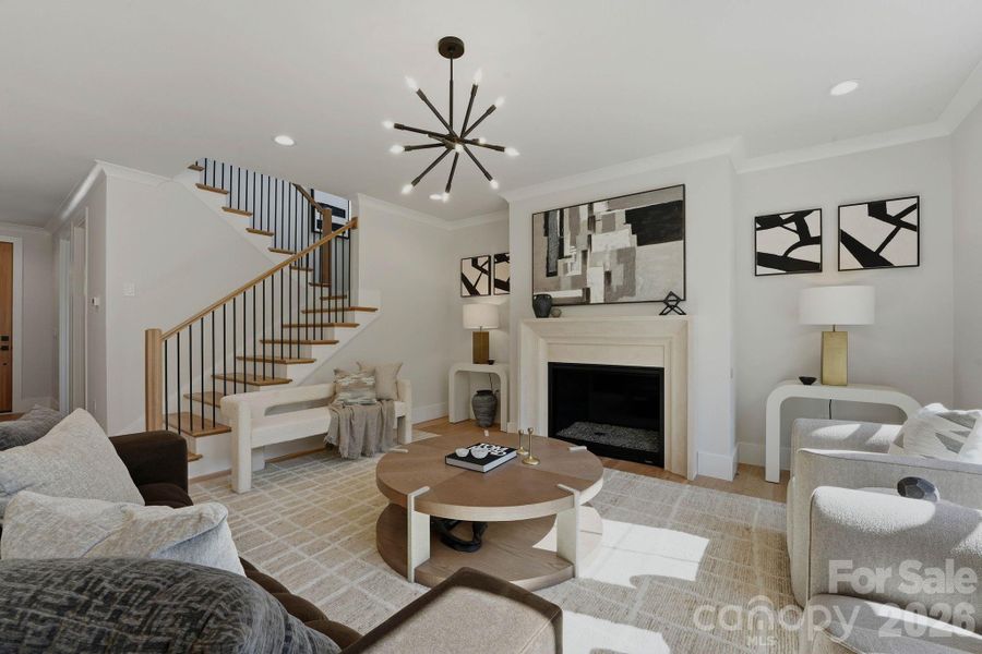 Furnished interior view inside a new home in , Charlotte (Image 19). Furnished interior view inside a new home in , Charlotte (Image 19).