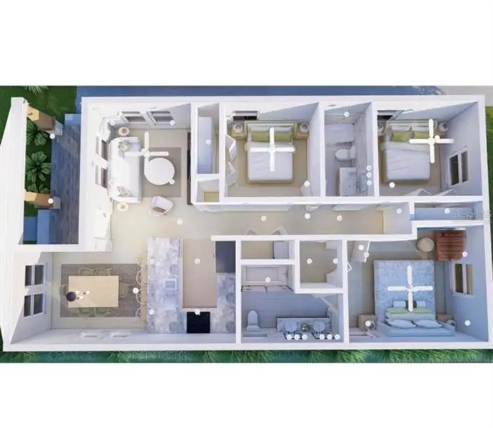2D floor plan layout of this home in , St. Petersburg, FL (Image 4). 2D floor plan layout of this home in , St. Petersburg, FL (Image 4).