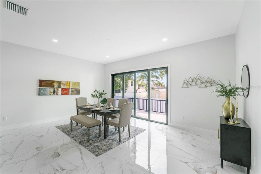 Furnished interior view inside a new home in , Tampa (Image 31).