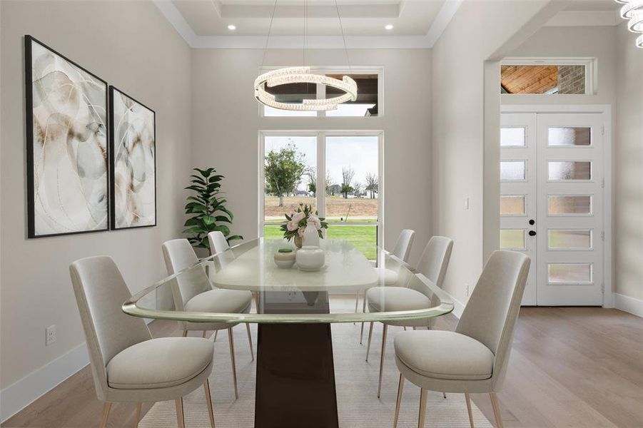 Virtually Staged: Dining Room Virtually Staged: Dining Room