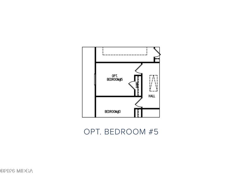 2D floor plan layout of this home in Langston Place, Perry, GA (Image 3).