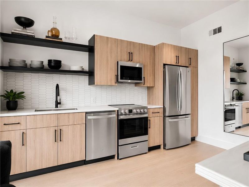 Furnished interior view inside a new home in , Atlanta (Image 17).