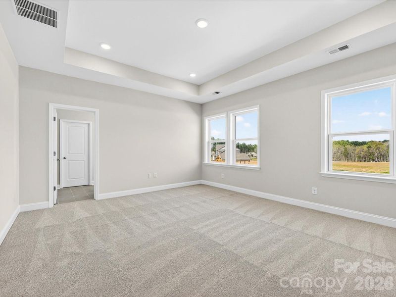 Room for sitting area in owner's retreat