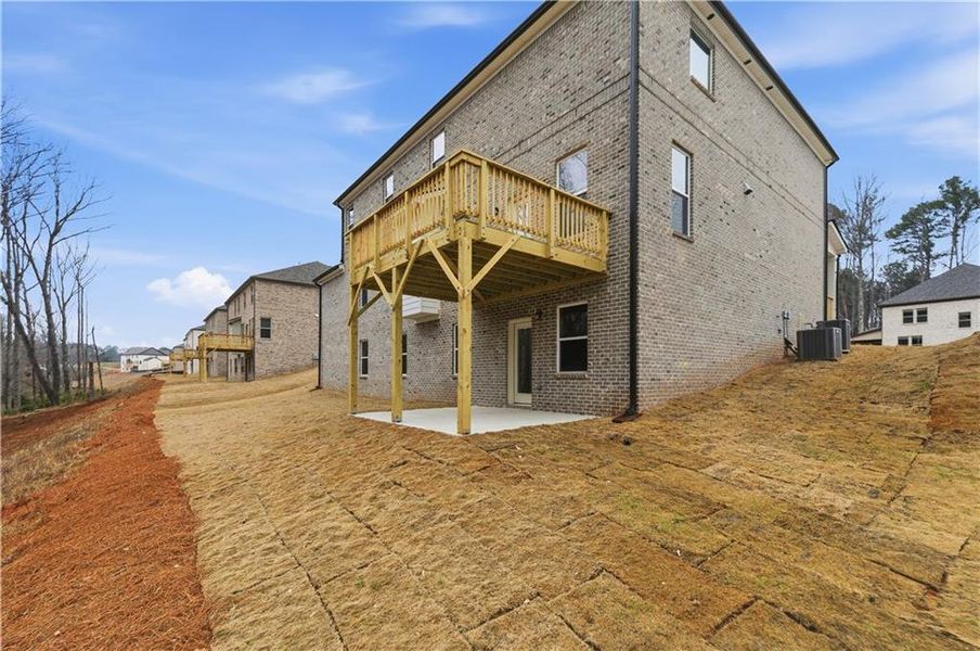 Exterior details and patio area of a home in Trinity Park, McDonough (Image 4).