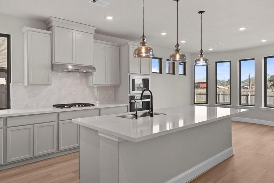 Furnished interior view inside a new home in Coastal Point, League City (Image 5).