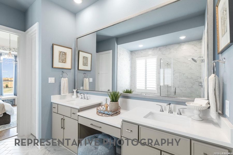 Furnished interior view inside a new home in Davis Ranch, San Antonio (Image 10).