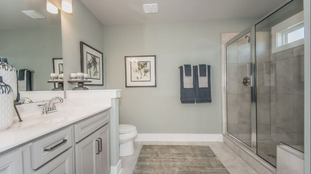 Furnished interior view inside a new home in Sidney Creek Single Family, Zebulon (Image 14).
