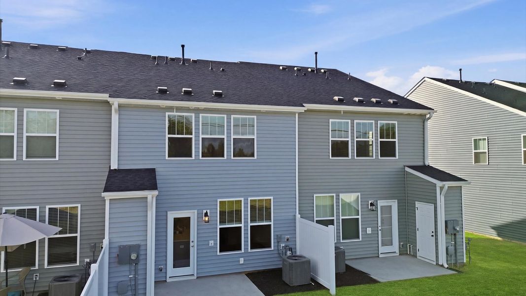 Warm and inviting outdoor living space with a private patio and tasteful finishes located in Anderson, SC