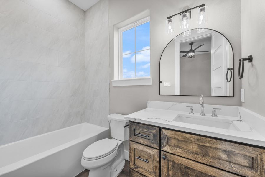 Furnished interior view inside a new home in , New Waverly (Image 17).