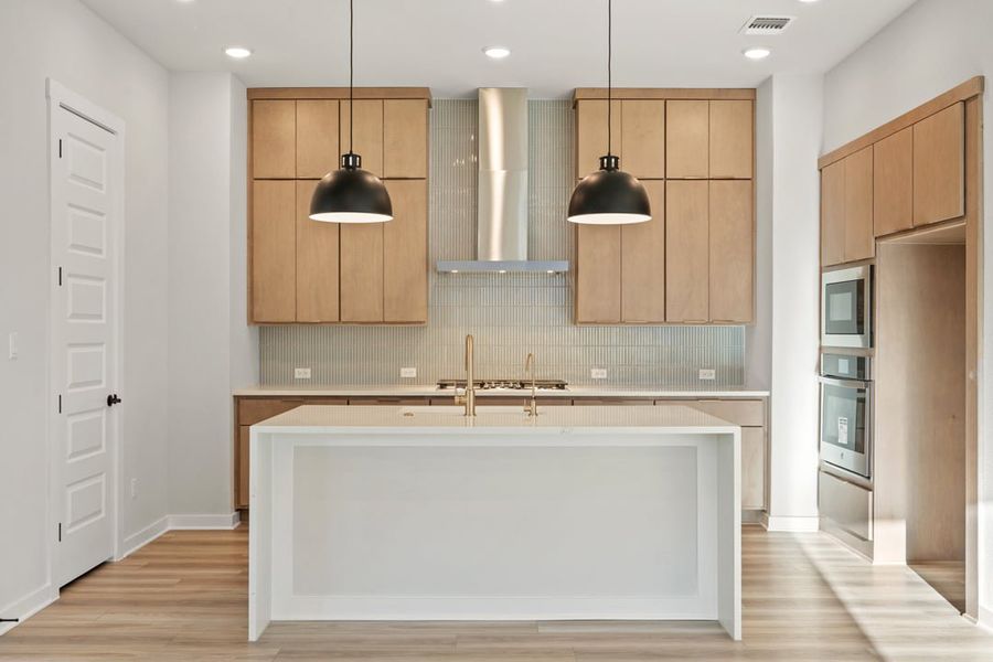 Furnished interior view inside a new home in Park Collection at Lariat, Liberty Hill (Image 13). Furnished interior view inside a new home in Park Collection at Lariat, Liberty Hill (Image 13).