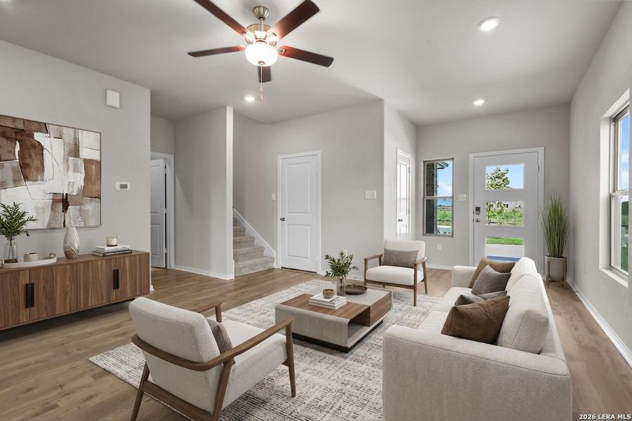Furnished interior view inside a new home in The Parklands, Schertz (Image 6).