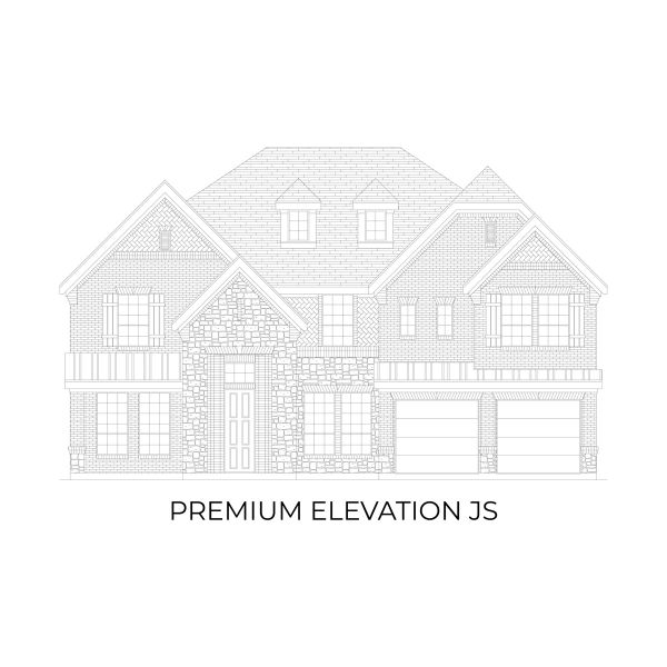 Representative rendering of the exterior for the Hillcrest 2F (w/Media) by First Texas Homes (Image 14).