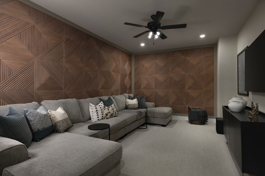 Representative furnished interior of a home built from the Jonestown by Scott Felder Homes in Esperanza, Boerne (Image 24).