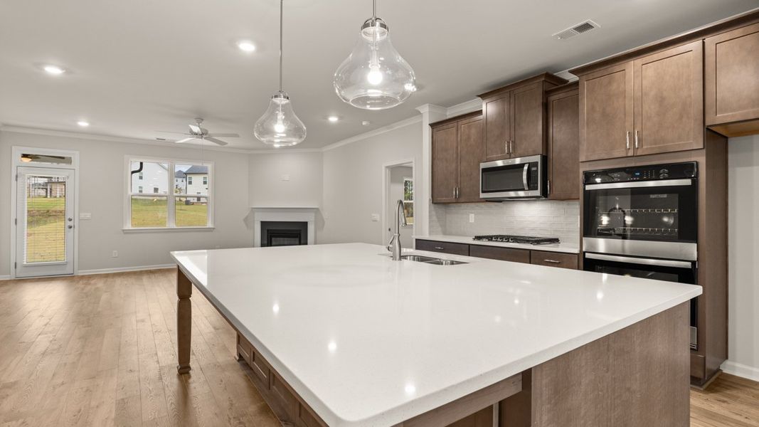 Furnished interior view inside a new home in Heritage Pointe, Senoia (Image 4).