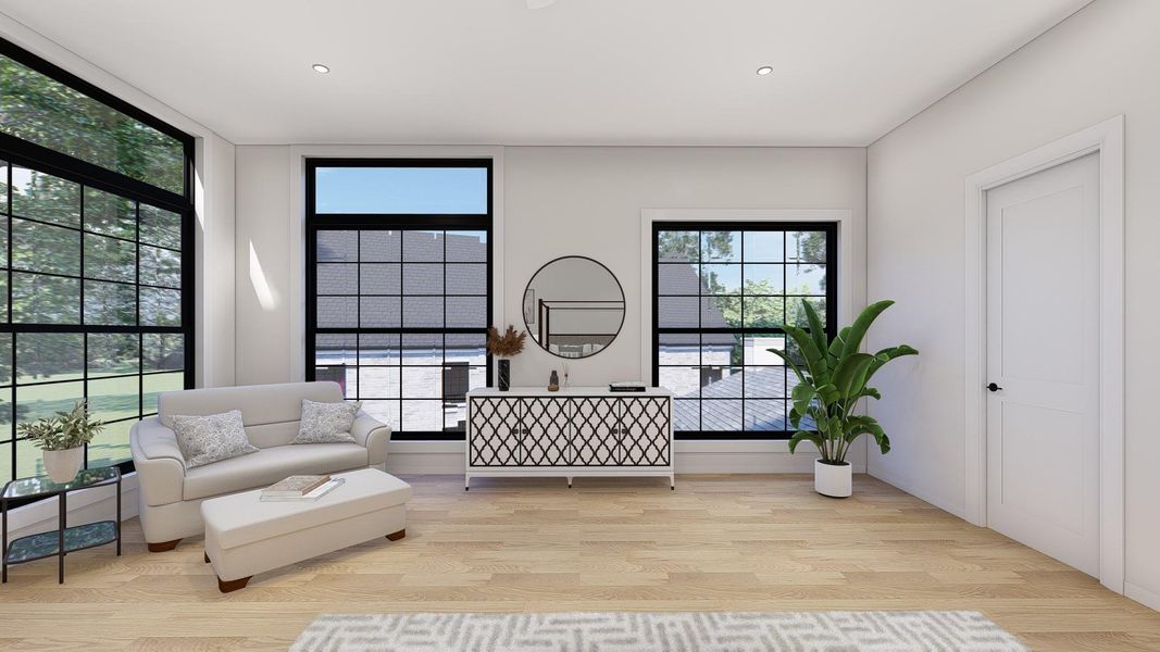 Furnished interior view inside a new home in , Houston (Image 35).