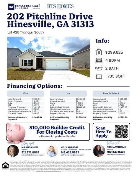 2D floor plan layout of this home in Tranquil South, Hinesville, GA (Image 19).