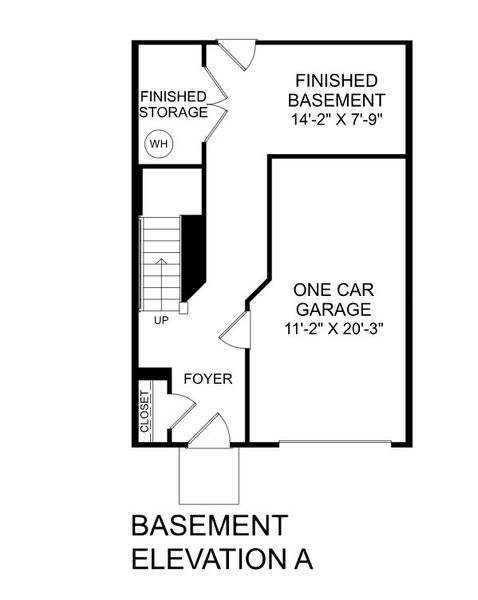 2D floor plan layout for the Juniper by Ryan Homes in Edenbrook, Charlotte, NC (Image 3).