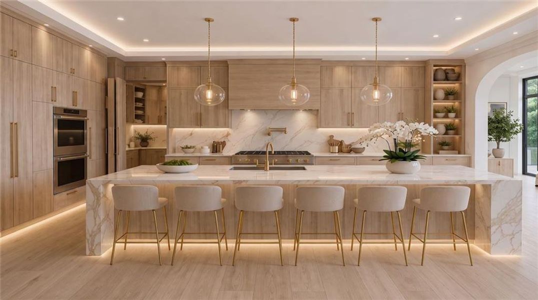 Furnished interior view inside a new home in , Alpharetta (Image 19).