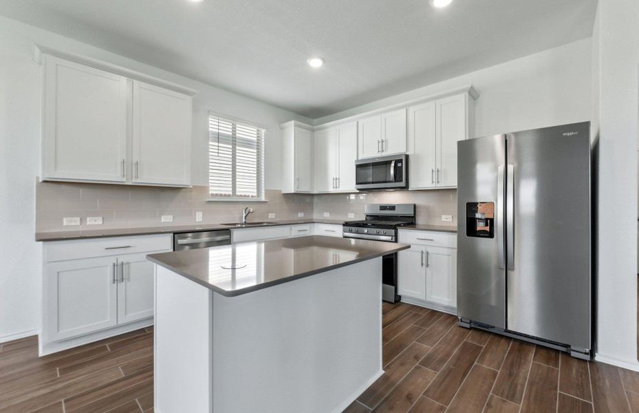 Furnished interior view inside a new home in Santa Rita Ranch, Liberty Hill (Image 7). Furnished interior view inside a new home in Santa Rita Ranch, Liberty Hill (Image 7).