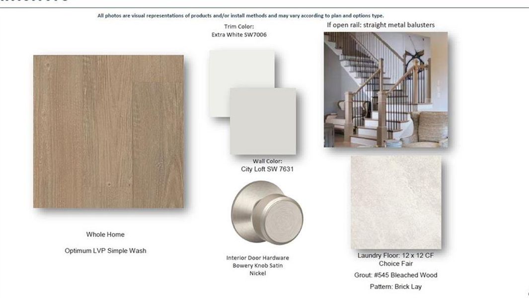 Sample of building materials used in homes in Ward's Crossing Townhomes, Johns Creek (Image 34). Sample of building materials used in homes in Ward's Crossing Townhomes, Johns Creek (Image 34).