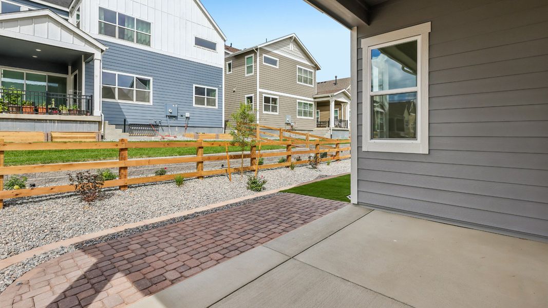 Enjoy outdoor living from the comfort of a covered patio Enjoy outdoor living from the comfort of a covered patio