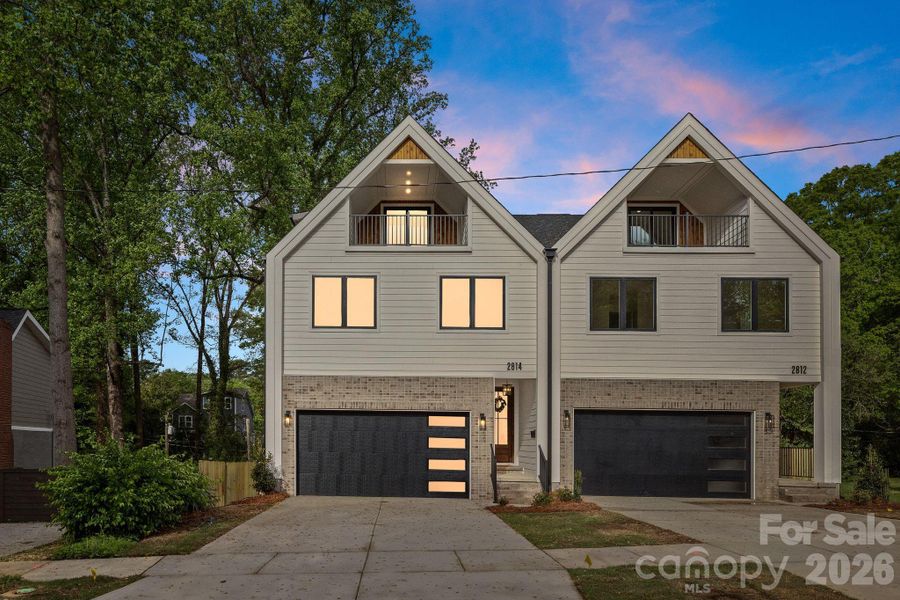 Front exterior of a new home in , Charlotte, NC, highlighting curb appeal (Image 2). Front exterior of a new home in , Charlotte, NC, highlighting curb appeal (Image 2).