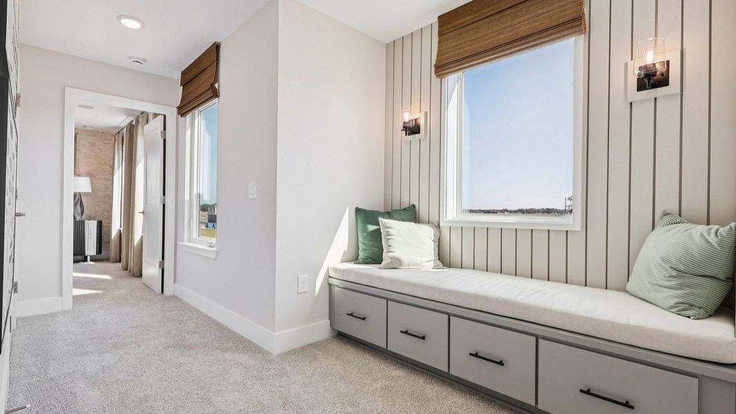 The Mangrove Model Floorplan Optional Bench Sitting Area by DRB Homes